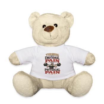 Turning My Emotional Pain Into Physical Pain Gym - Teddy Bear - white - Front