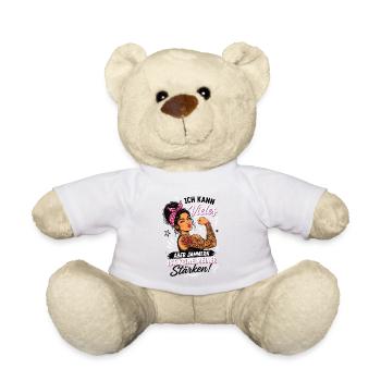 Ich Kann Vieles Aber Jammern Ist Keine Stärke - Teddy - Weiß - Vorne