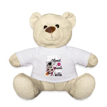 Ziel Mond Notfallplan Und Weiter Motivation - Teddy - Weiß - Vorne