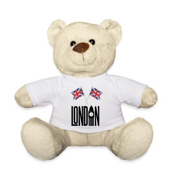 London - Teddy Bear - white - Front