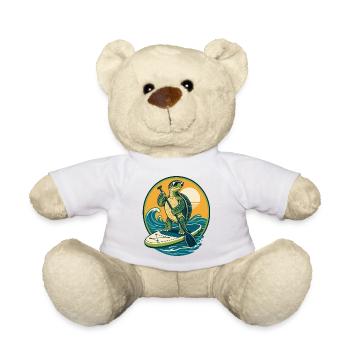  Funny SUP Paddleboard Board Stand Up paddel - Teddy - Weiß - Vorne