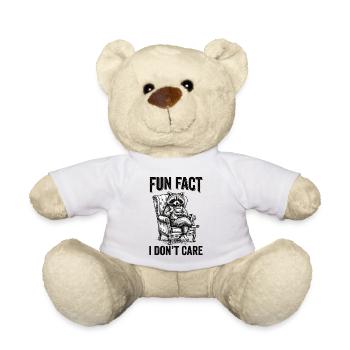 Fait amusant et sarcastique drôle, je m’en fiche - Nounours - blanc - Devant