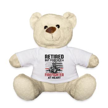 Retired But Forever A Firefighter At Heart - Teddy - Weiß - Vorne