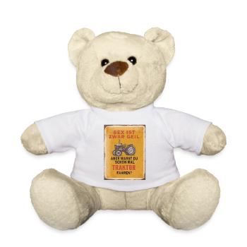 Sex ist geil – Traktor fahren Humor - Teddy - Weiß - Vorne