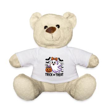 Des bonbons ou des bâtons - Nounours - blanc - Devant