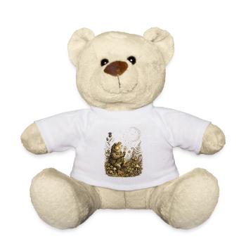 Moonlit Dandelion Frog Constellations - Teddy Bear - white - Front