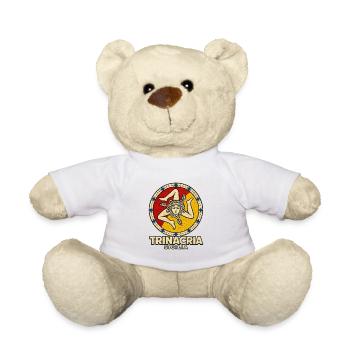 Sicilia Trinacria Sicilian Flag Heritage Pride Gif - Teddy Bear - white - Front