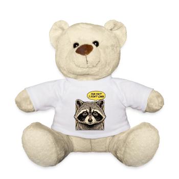Fait amusant et sarcastique drôle, je m’en fiche - Nounours - blanc - Devant