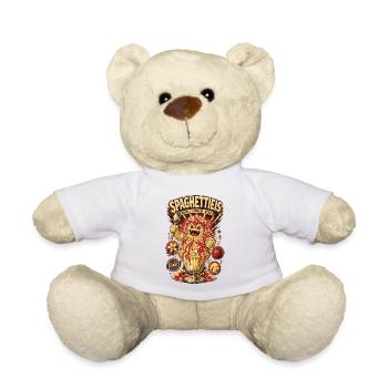 Spaghettieis Vanille Erdbeere Glück Shirt - Teddy - Weiß - Vorne