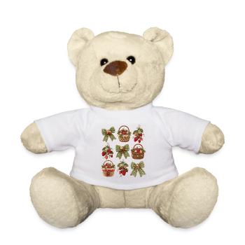 Gehäkelte Erdbeerkörbe - Teddy - Weiß - Vorne