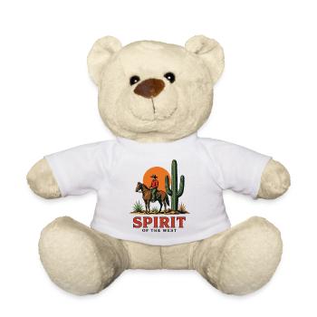 Spirit of the West Cowboy - Teddy Bear - white - Front