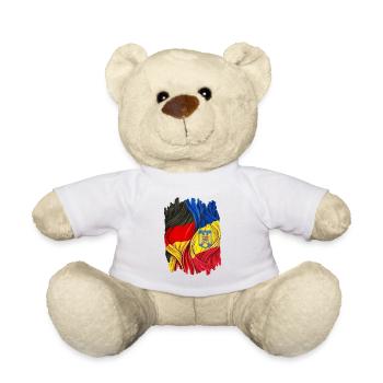 Germany and Romania - Teddy Bear - white - Front