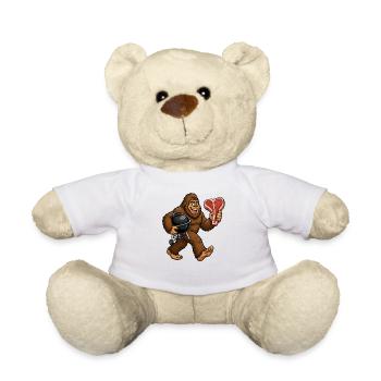Bigfoot grillen, Sasquatch BBQ - Teddy - Weiß - Vorne