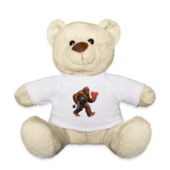 Bigfoot grillen, Sasquatch BBQ - Teddy - Weiß - Vorne