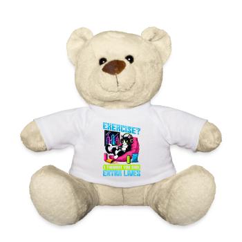 Gamer Gaming Cat Video Game - Teddy - Weiß - Vorne