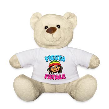 Fiesta Fatale Rasta Cartoon - Nounours - blanc - Devant