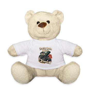 Traktor ist wieder kaputt Bauernhof-Humor Bauernreparatur-Witz - Teddy - Weiß - Vorne