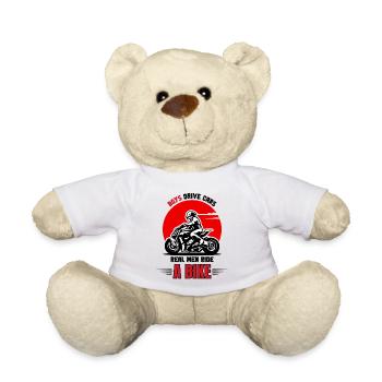 Real Men Biker - Teddy - Weiß - Vorne