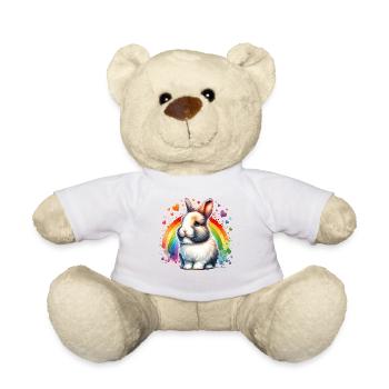 Zwergkaninchen Motiv - Teddy - Weiß - Vorne