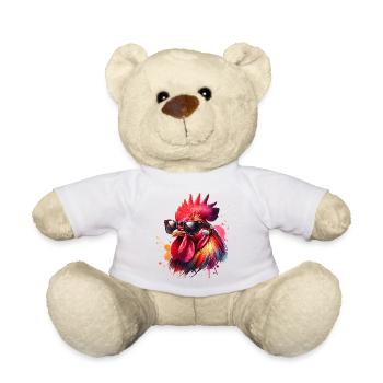 Hahn Motiv - Teddy - Weiß - Vorne