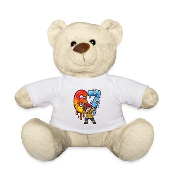 Fire Heroes Fire and Water Duo 67 - Teddy Bear - white - Front