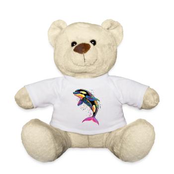 Orca Killer Whale Killer Whale Marine Animals Orcas - Teddy Bear - white - Front