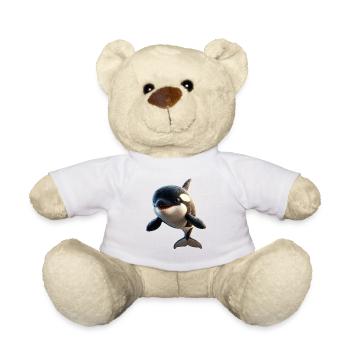 Orca Killer Whale Killer Whale Marine Animals Orcas - Teddy Bear - white - Front