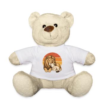 Löwe und Lamm - Teddy - Weiß - Vorne