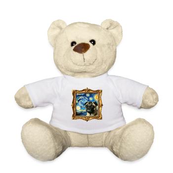 Mops Starry Night - Teddy - Weiß - Vorne