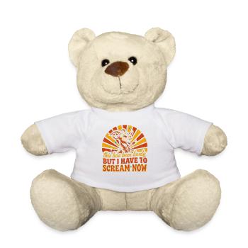 Screaming Goat Retro Burst Tee - Teddy - Weiß - Vorne