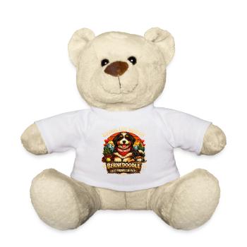 Ich liebe das Leben mit meinem Bernedoodle - Teddy - Weiß - Vorne