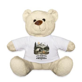 Life Is Better In The Woods | Camping 2.0 - Teddy - Weiß - Vorne