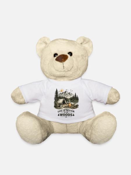 Life Is Better In The Woods | Camping 2.0 - Teddy - Weiß