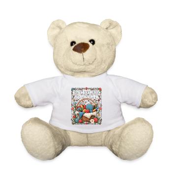 Un amour de broderie de plus au point - Nounours - blanc - Devant