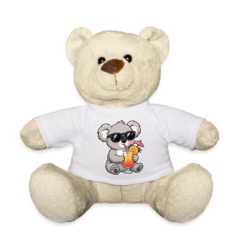 Koala cocktail on the beach - Teddy Bear - white - Front