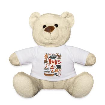 Canada | Maple, Wilderness & Adventure - Teddy Bear - white - Front