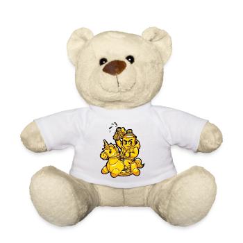 Été du graffiti sur les licornes - Nounours - blanc - Devant