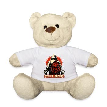 Street Legends Pullover Hoodie Motif - Teddy Bear - white - Front