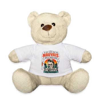 Je ne suis pas un mauvais pêcheur - Humour Pêche - Nounours - blanc - Devant