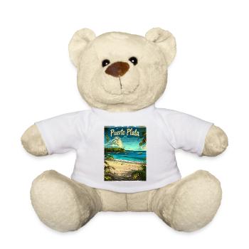 Exotischer Strand Puerto Plata Karibik Landschaft - Teddy - Weiß - Vorne