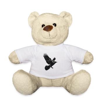 Crow - Teddy Bear - white - Front