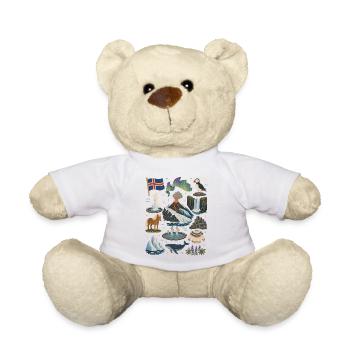 Iceland | Volcanoes, Geysers & Northern Lights - Teddy Bear - white - Front