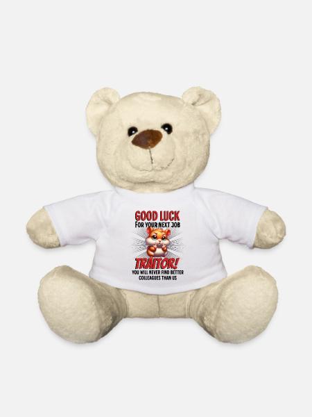 Lustiger Abschiedskollege - Teddy - Weiß