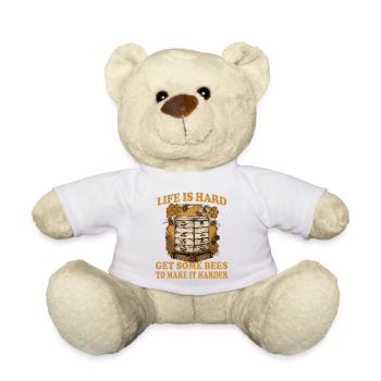 Bee Fan Beekeeper Hat Beekeeper Suit Beekeeping Accessories - Teddy Bear - white - Front