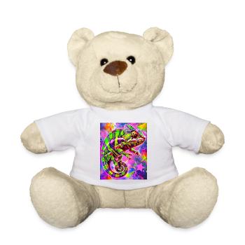 chameleon - Teddy Bear - white - Front