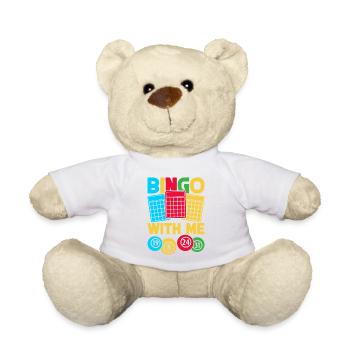 Bingo Game Bingo With Me Bingo - Teddy Bear - white - Front