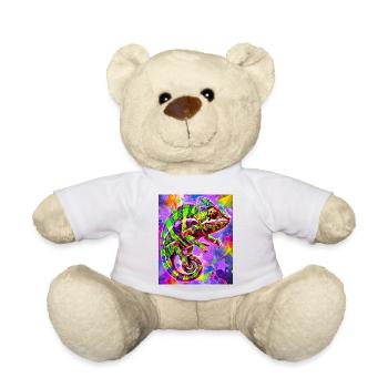 chameleon - Teddy Bear - white - Front