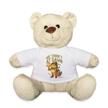 We Thrift at Dawn Frog - Teddy Bear - white - Front