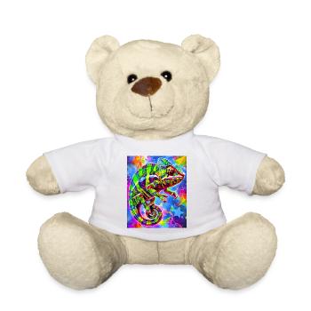 chameleon - Teddy Bear - white - Front