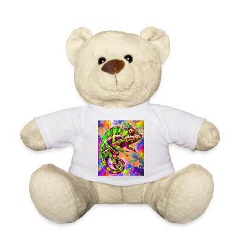 chameleon - Teddy Bear - white - Front